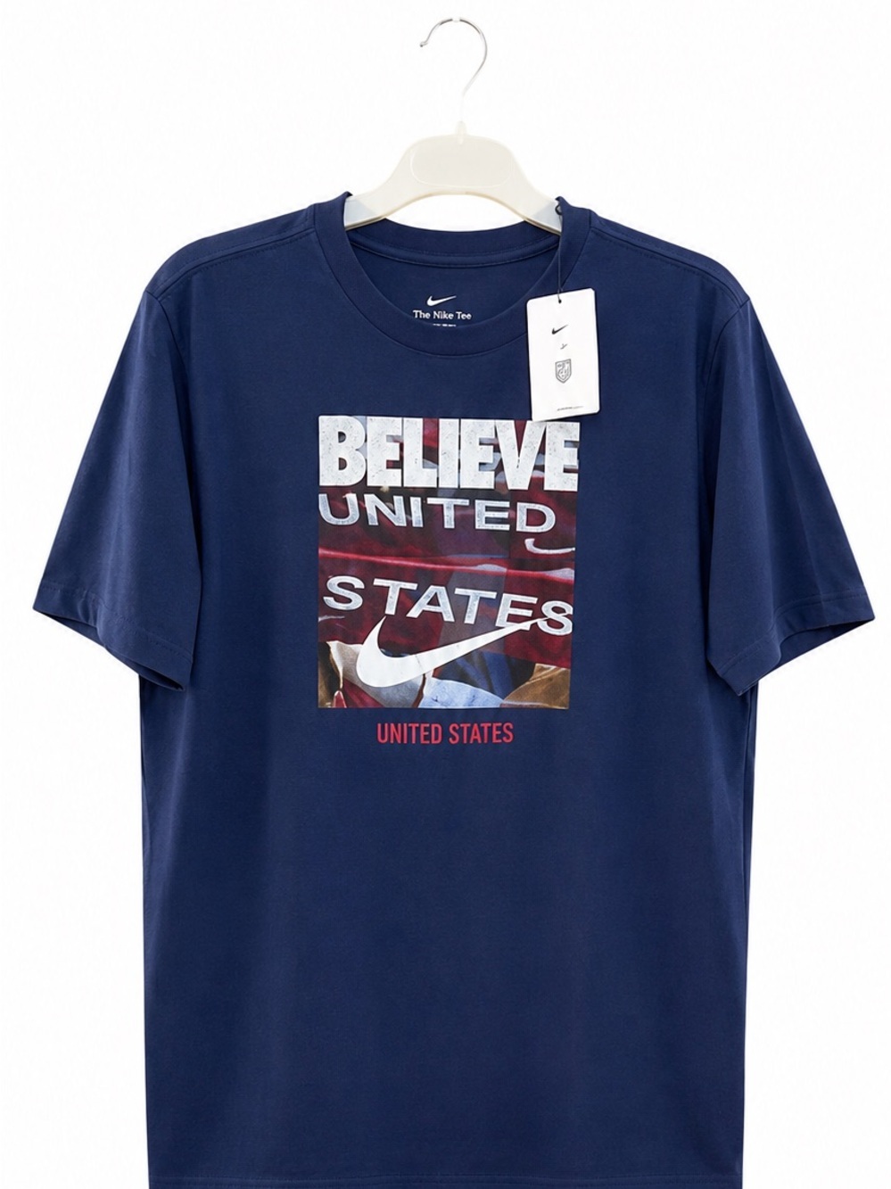 Nike USMNT “Believe” Tee – Men’s Medium – NWT Team USA Soccer Shirt